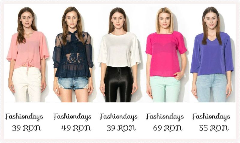 Idei tinute de club pentru vara Tinute de club cu bluze scurte stil romantic