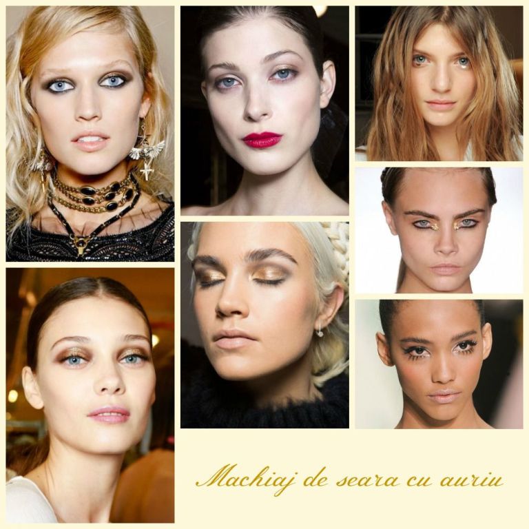Modele machiaj de seara 2015 | Machiaj de seara cu auriu Modele machiaj de seara 2015 | Machiaj de seara cu auriu